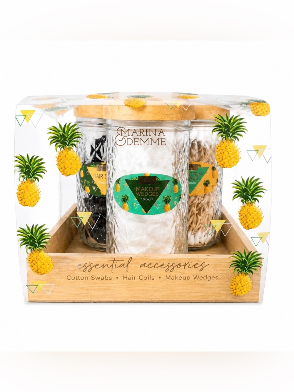 Marina & Demme Essential Accessories Set - Glass/Bamboo